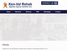 Tablet Screenshot of kenvalrehab.com